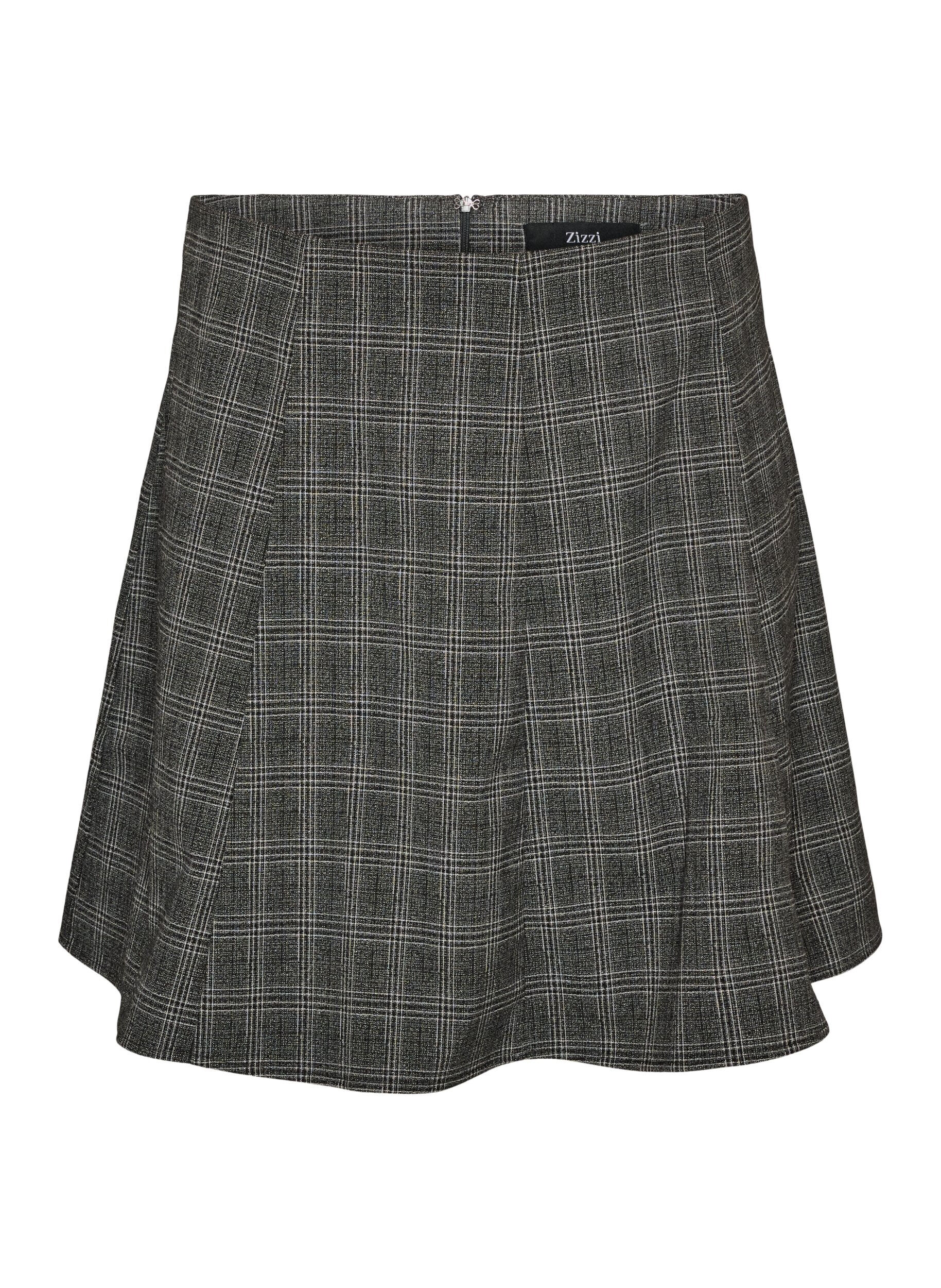 ZizzifashionShort A-line skirt, Dark Grey, Packshot image number 0