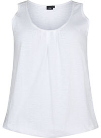 Cotton top with lace trim