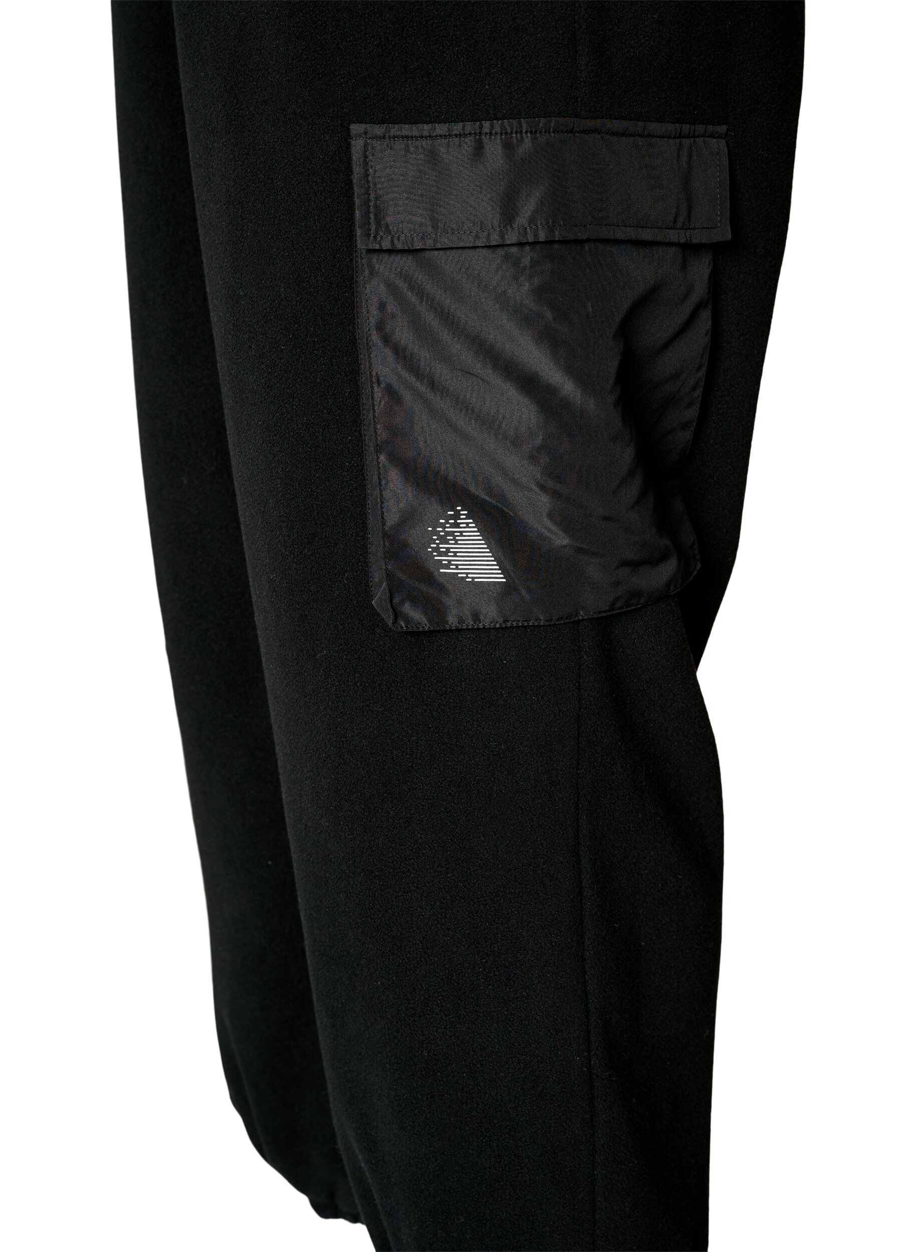 ZizzifashionFleece joggers with cargo pockets, Black, Packshot image number 3