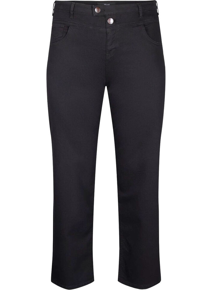 Regular fit Gemma jeans with a high waist, Black, Packshot image number 0