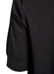 FLASH - Fine-knit blouse with short sleeves, Black, Packshot image number 3