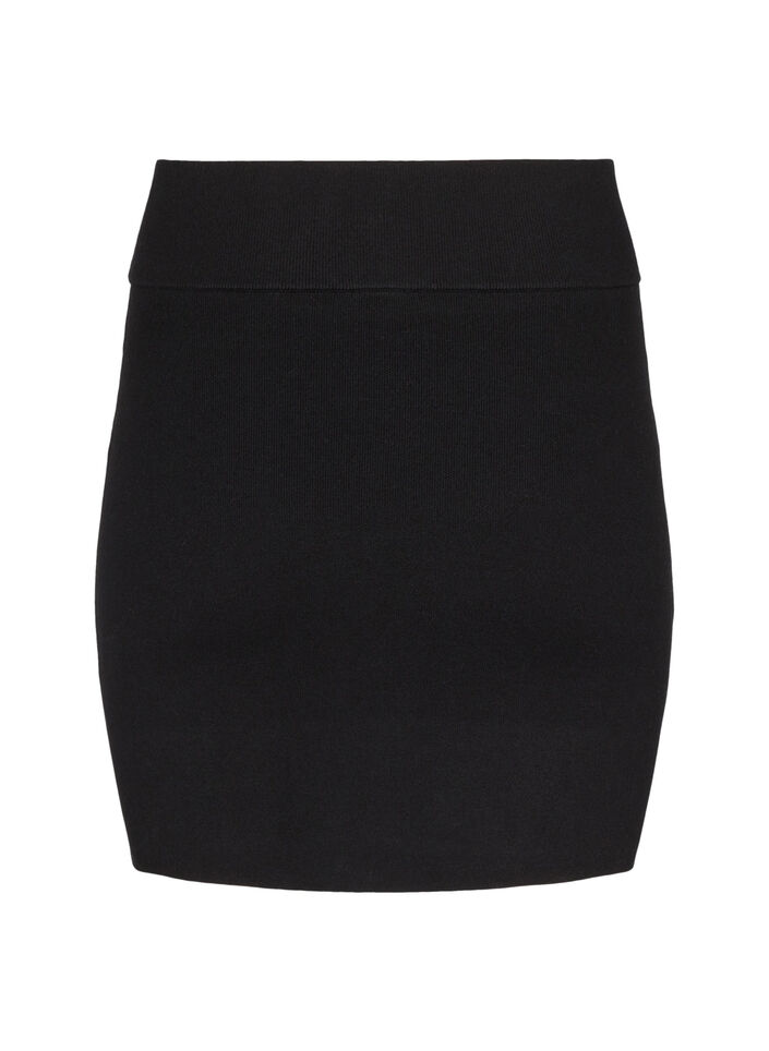 Knitted skirt, Black, Packshot image number 1