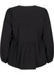 Viscose blouse with bows and long sleeves, Black White Bow, Packshot image number 1
