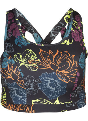 Sports top with a floral print, Graphic Flower, Packshot image number 0