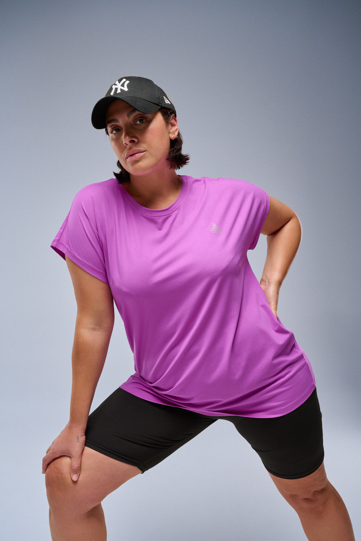 Zizzifashion Sports T-shirt in purple, , Model