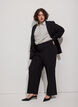 Tailored trousers with wide legs and high waist, Black, Model image number 0