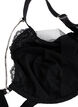 Full coverage lace bra with chain detail, Black, Packshot image number 3