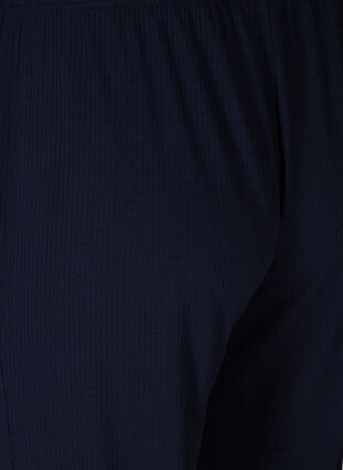 Loose trousers made from ribbed material, Navy Blazer, Packshot image number 3