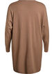 Short knit dress with centre seam and pockets, Brown, Packshot image number 1