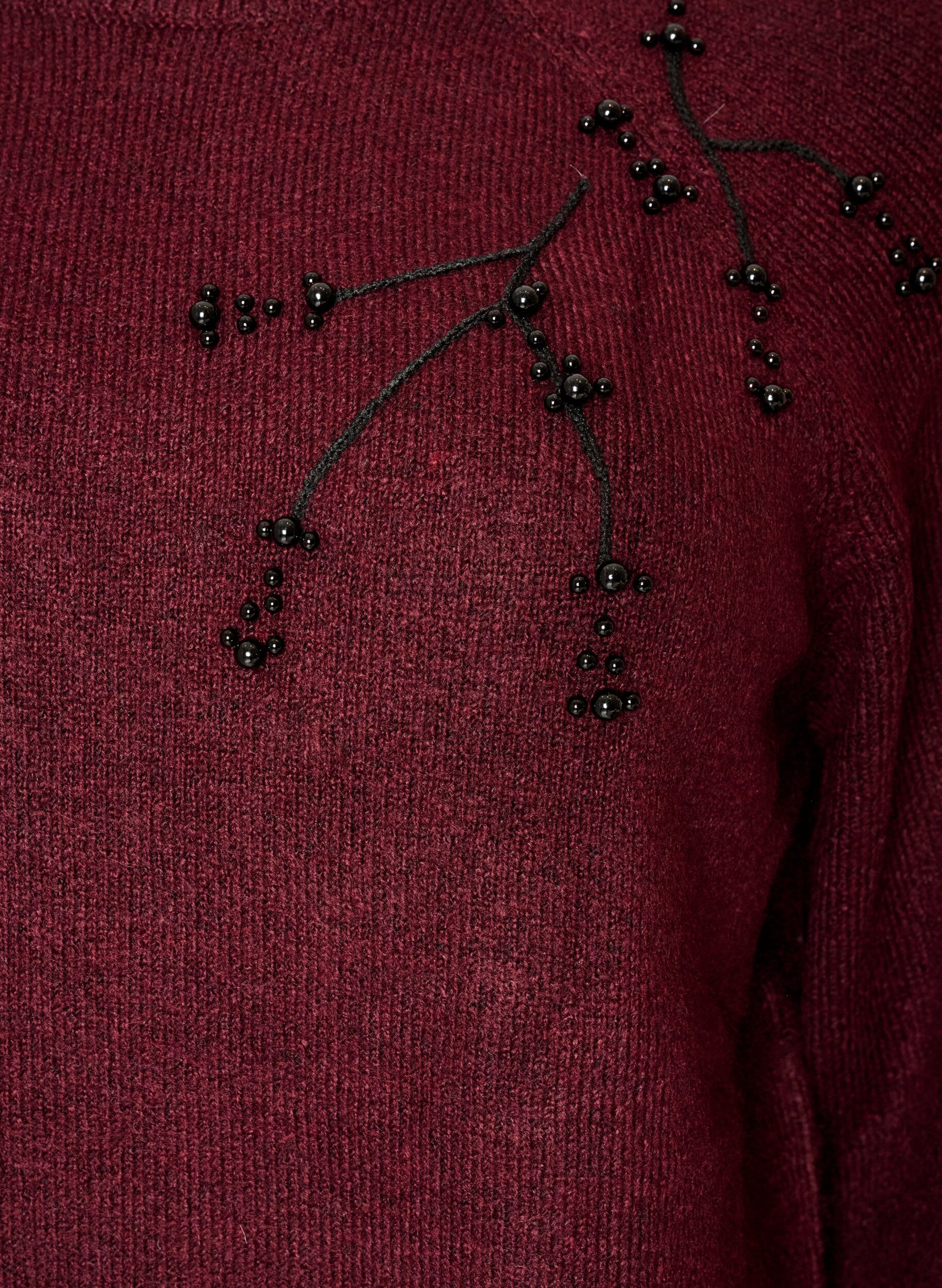 ZizzifashionJumper with pearl embroidery, 2358, Packshot image number 2