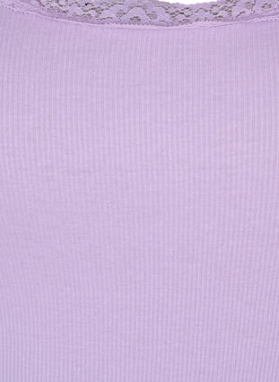 Top with lace trim, Lavender, Packshot image number 2