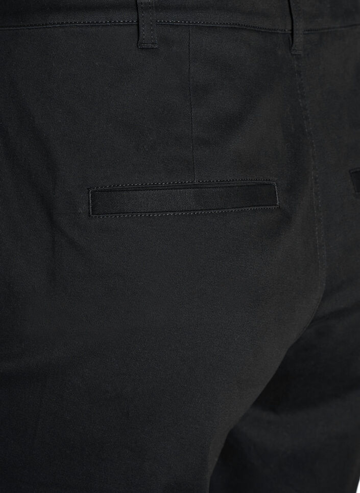 Chino shorts with pockets, Black, Packshot image number 3