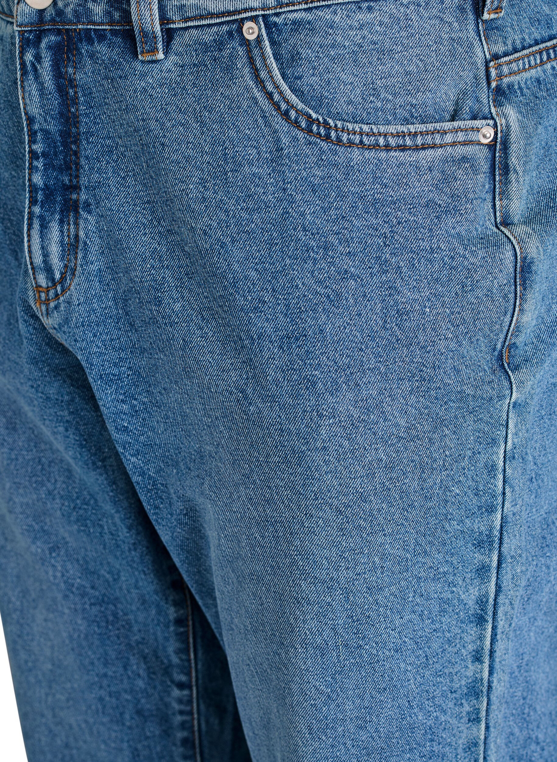 ZizzifashionMille Mom Fit Jeans with high waist, Blue, Packshot image number 2