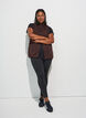 Vest with high neck and zipper, Brown, Model image number 0