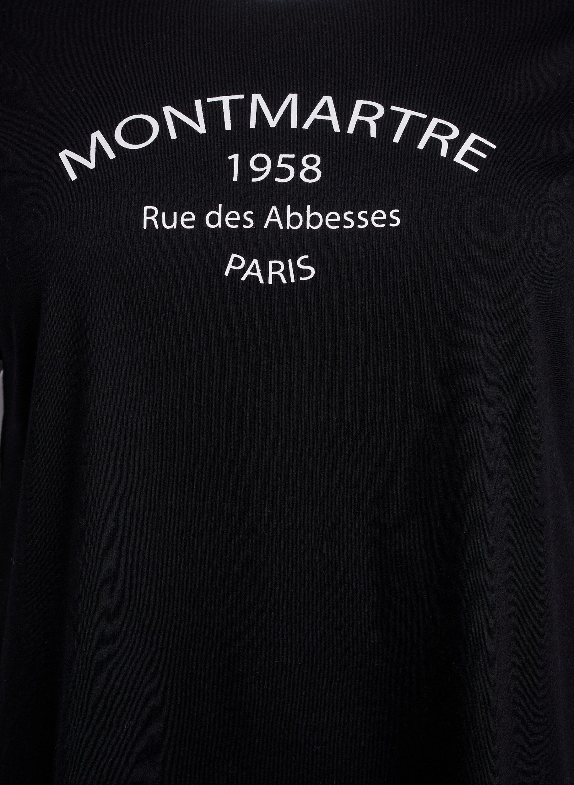 Zizzifashion T-shirt with text print, Black w.An. Wh.Paris, Packshot image number 2