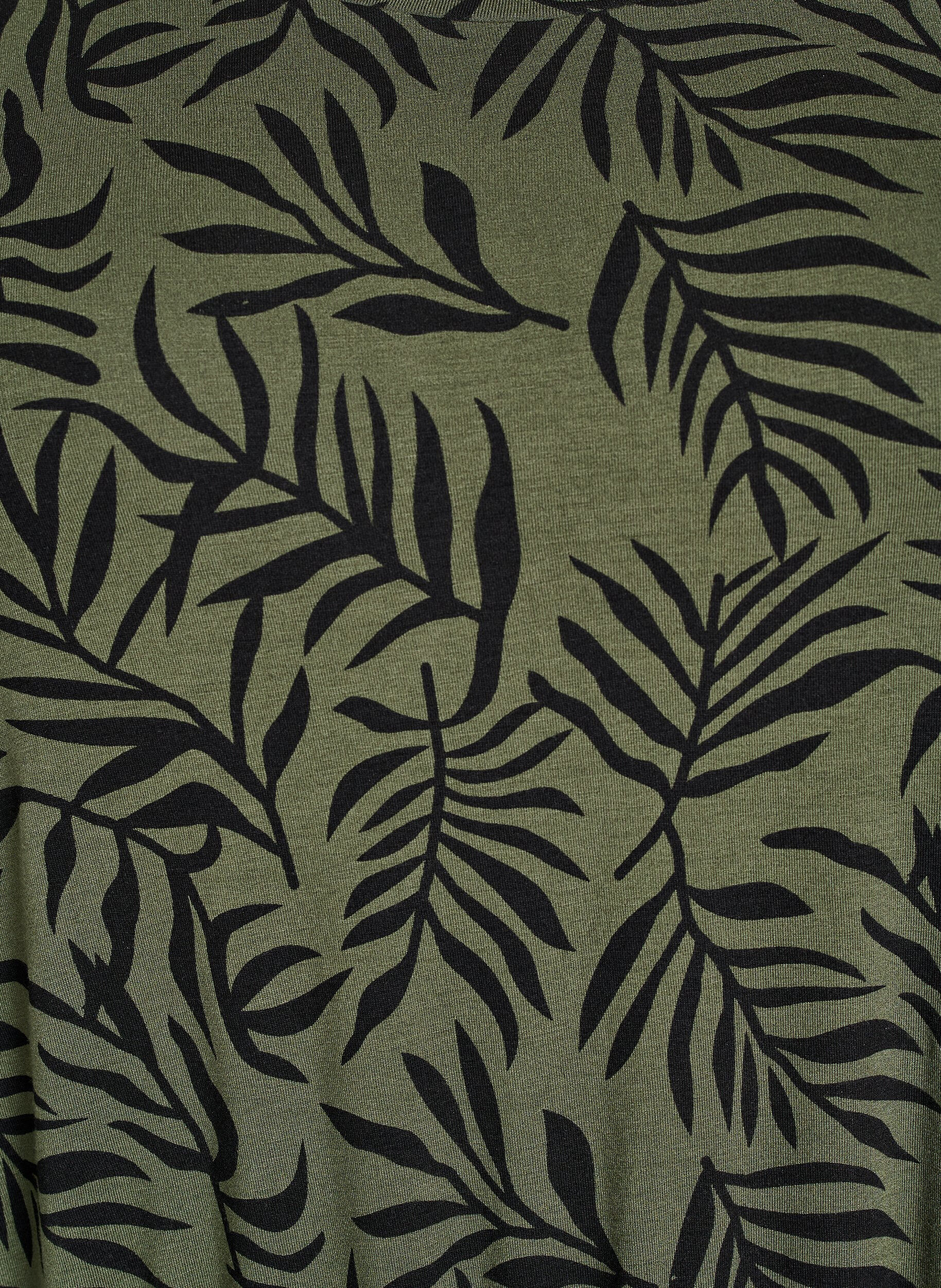 Zizzifashion Midi-length jersey dress with tie belt at the waist, Green, Packshot image number 2