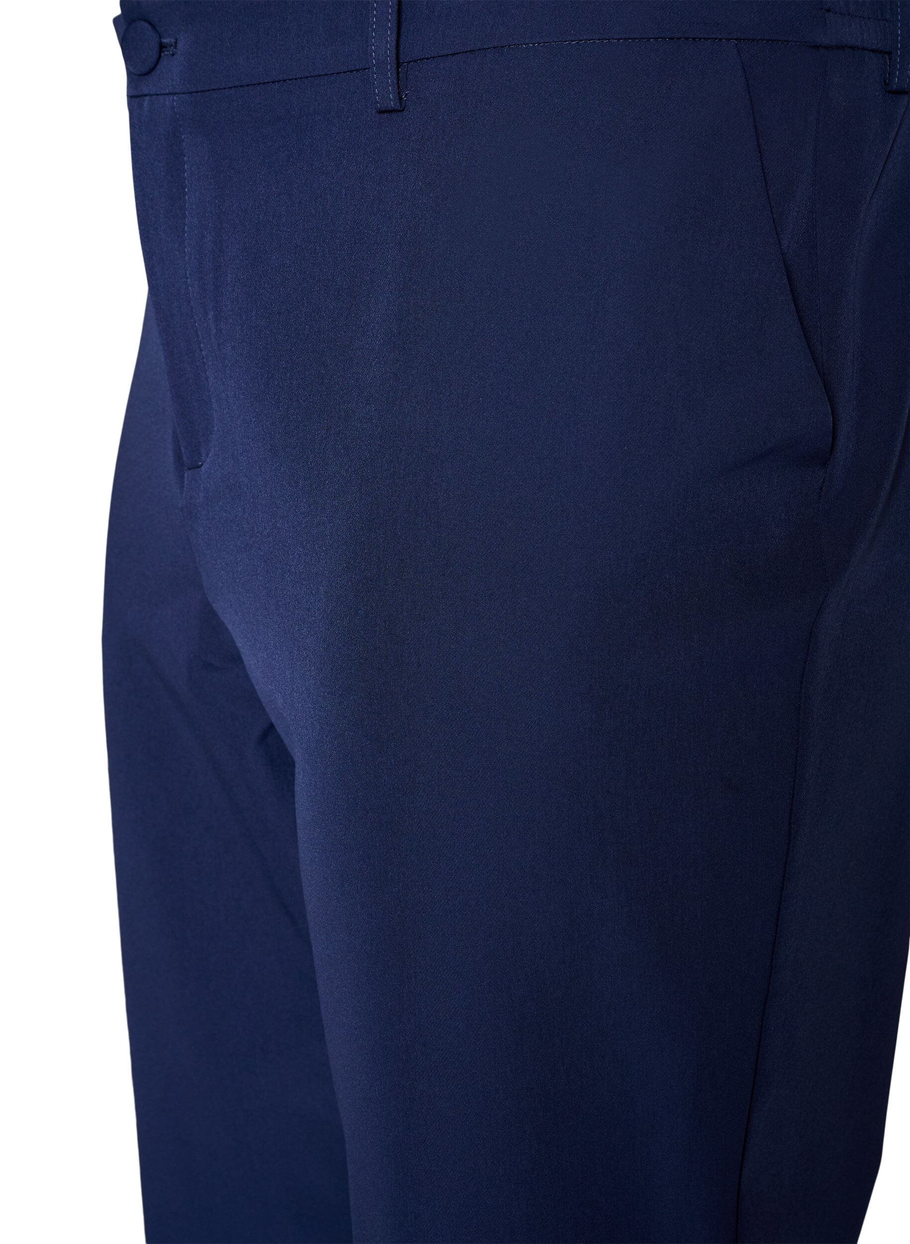 ZizzifashionTrousers with pockets and straight legs, Blue, Packshot image number 2