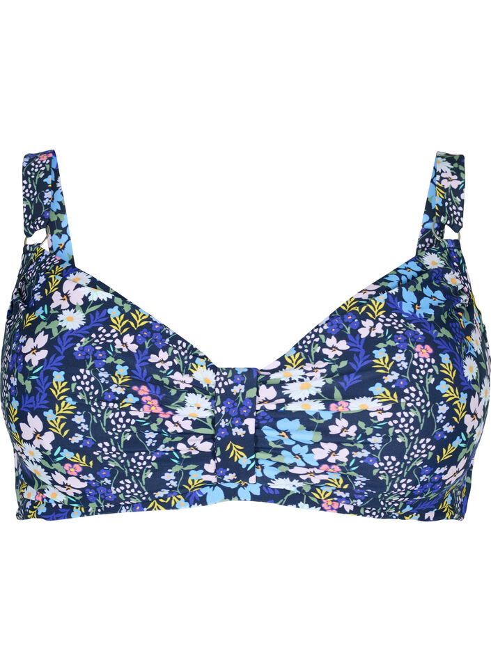 Printed bikini top, Ditsy Flower, Packshot image number 0