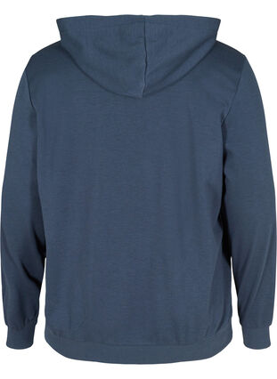 Sweatshirt with hood and pockets, Black Iris, Packshot image number 1