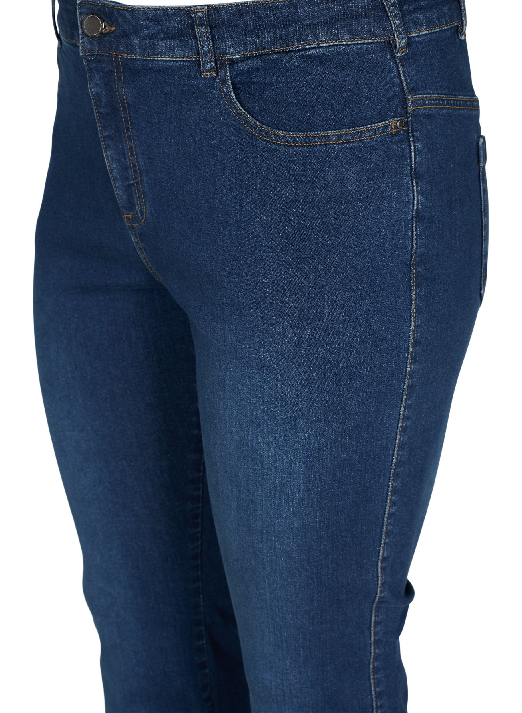 Zizzifashion Ellen bootcut jeans with high waist, Blue, Packshot image number 2