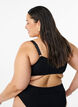 Crepe bikini top with adjustable straps, Black, Model image number 2