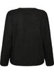 Loose round neck jumper, Black, Packshot image number 1