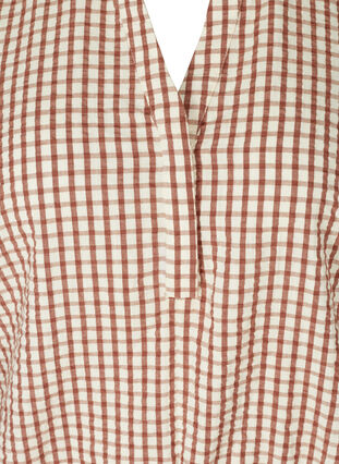 Checked cotton blouse, Coloured Check, Packshot image number 2