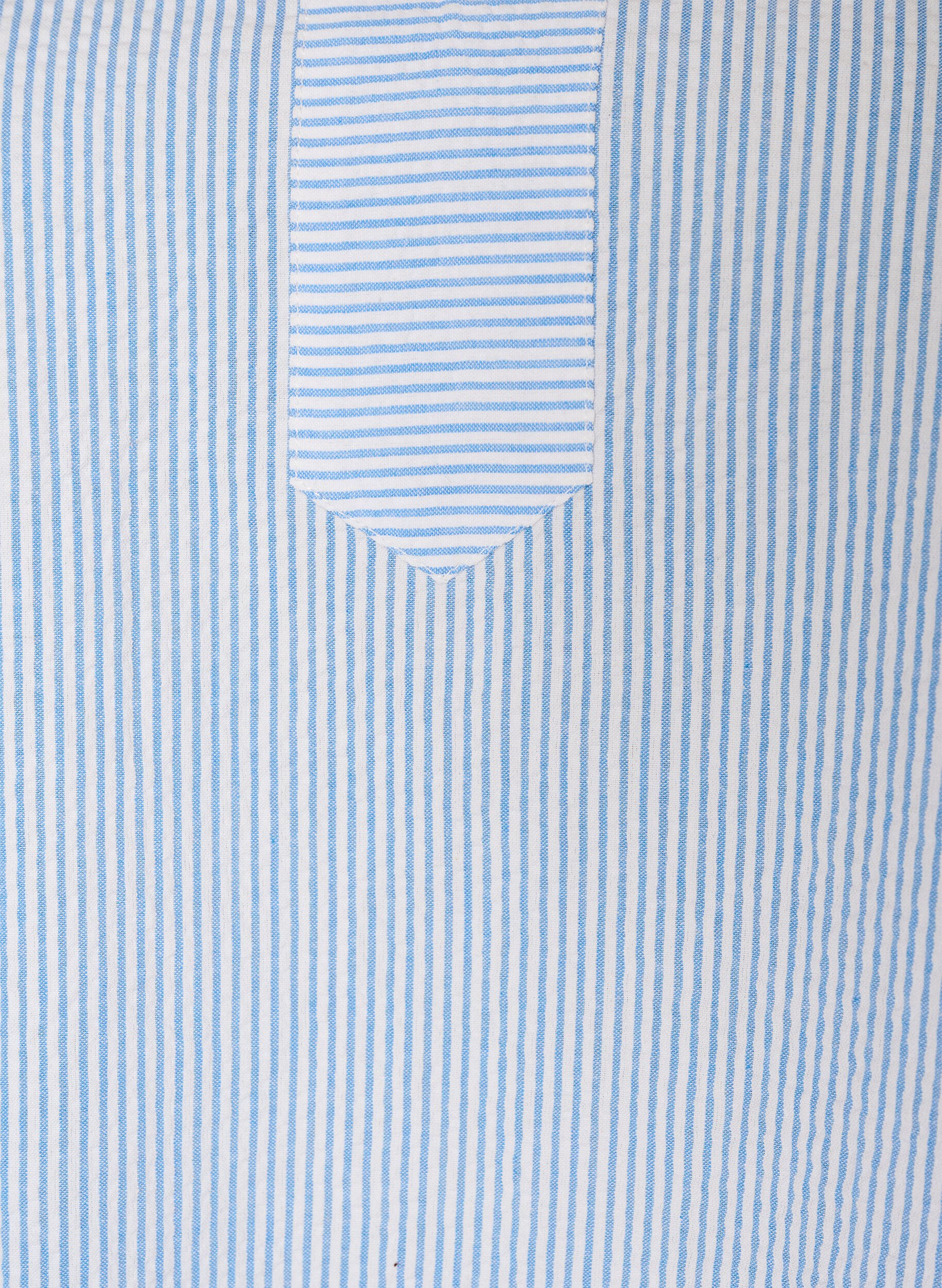 Zizzifashion Striped cotton dress with ruffles and an A-line fit, Light Blue, Packshot image number 2