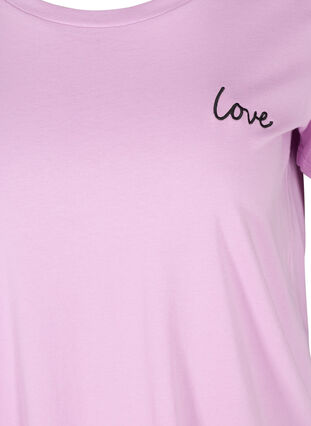 Short-sleeved t-shirt with print, Violet Tulle, Packshot image number 2