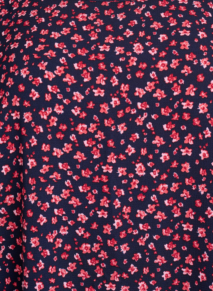 Dress with print and short sleeves, Blue, Packshot image number 2