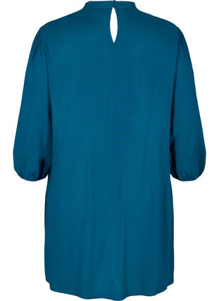 Viscose tunic with 3/4 sleeves, Poseidon, Packshot image number 1