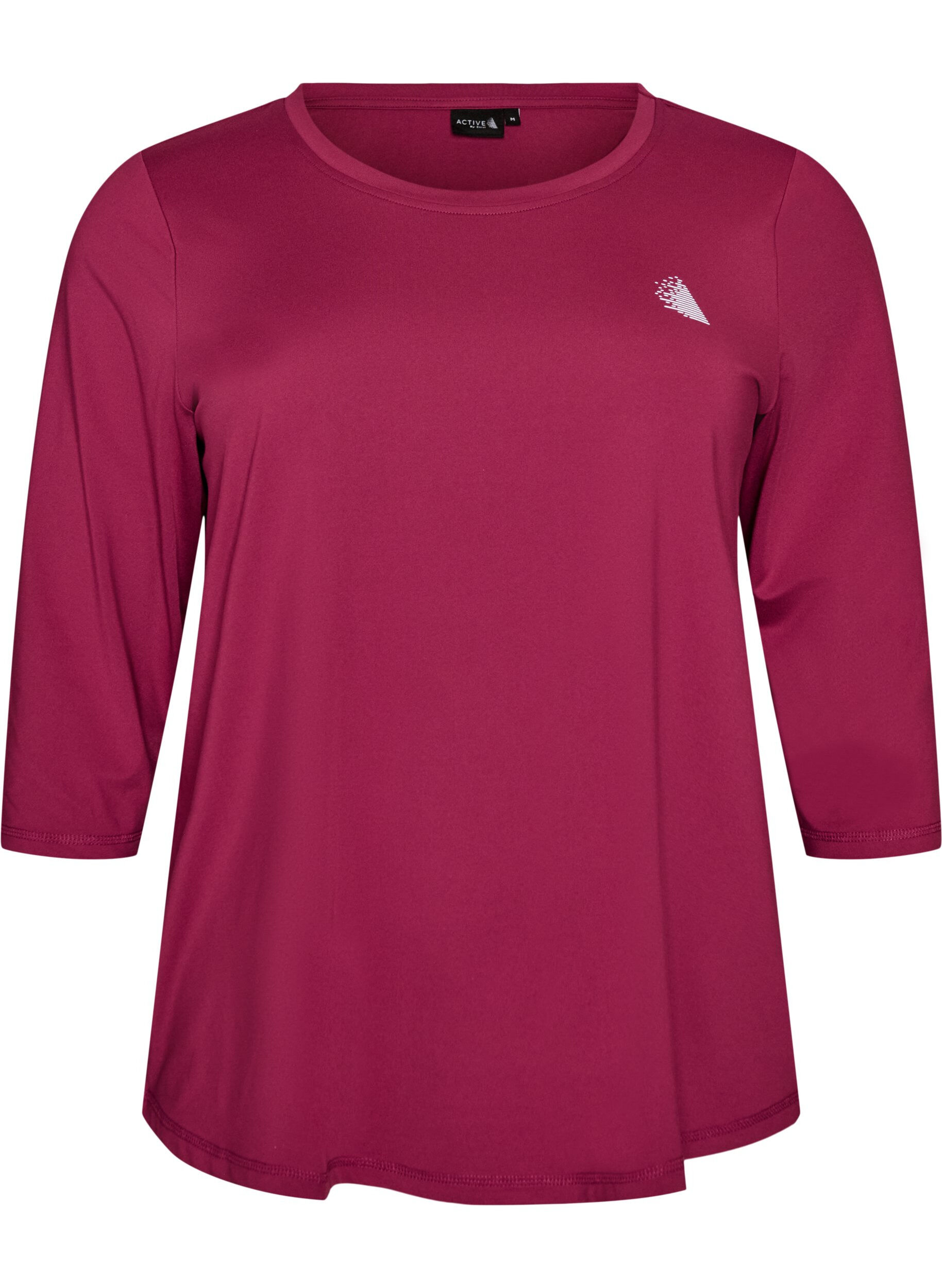 ZizzifashionSports top with 3/4 sleeves, Pink, Packshot image number 0