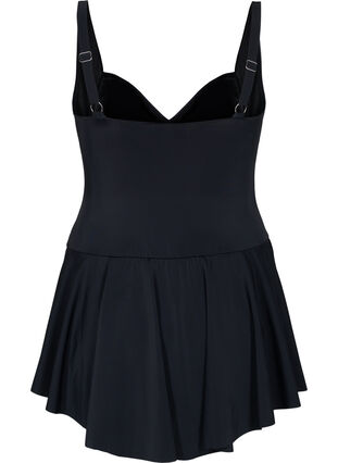Swim dress with skirt, Black, Packshot image number 1