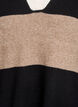 Knit blouse with collar and V-neckline, Black, Packshot image number 2