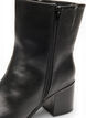 Wide fit - Ankle boot with a round toe and block heel, Black, Packshot image number 2