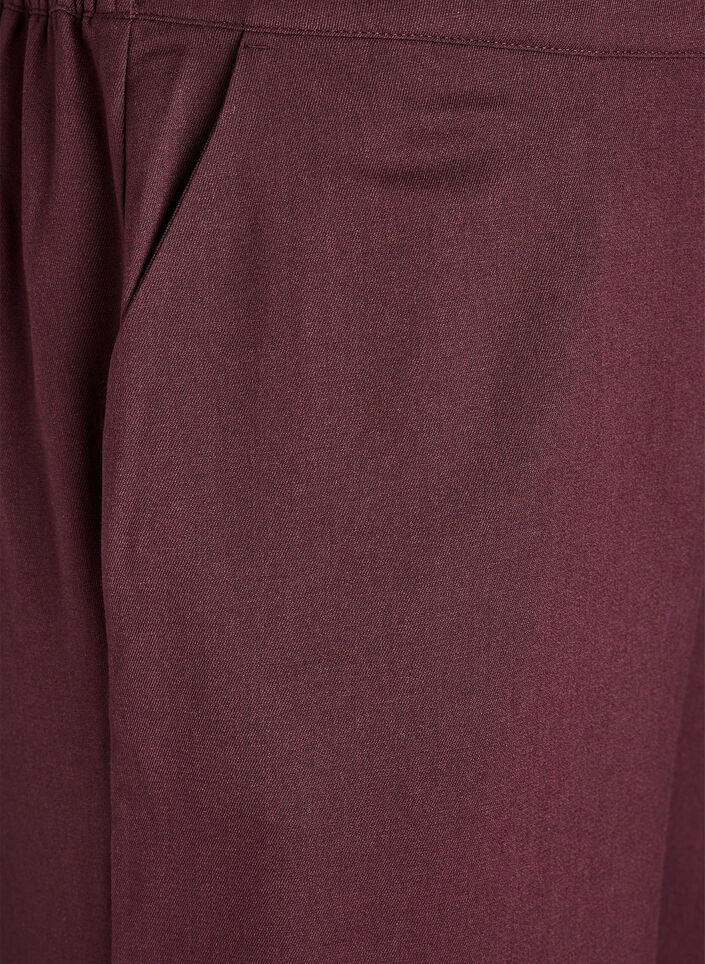 Wide-leg trousers with a high waist, Dark Bordeaux, Packshot image number 2