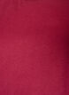T-shirt with asymmetric lace hem, Red, Packshot image number 2