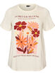 Cotton T-shirt with print, Vanilla, Packshot image number 0