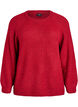 Knitted blouse with raglan sleeves, Red, Packshot image number 0