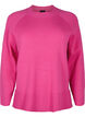 Viscose blend pullover with side slit	, Raspberry Rose, Packshot image number 0