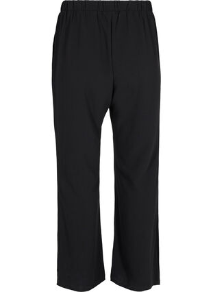 Flared trousers with pockets, Black, Packshot image number 1