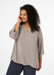 Blouse with 3/4 sleeves, Beige, Model image number 0
