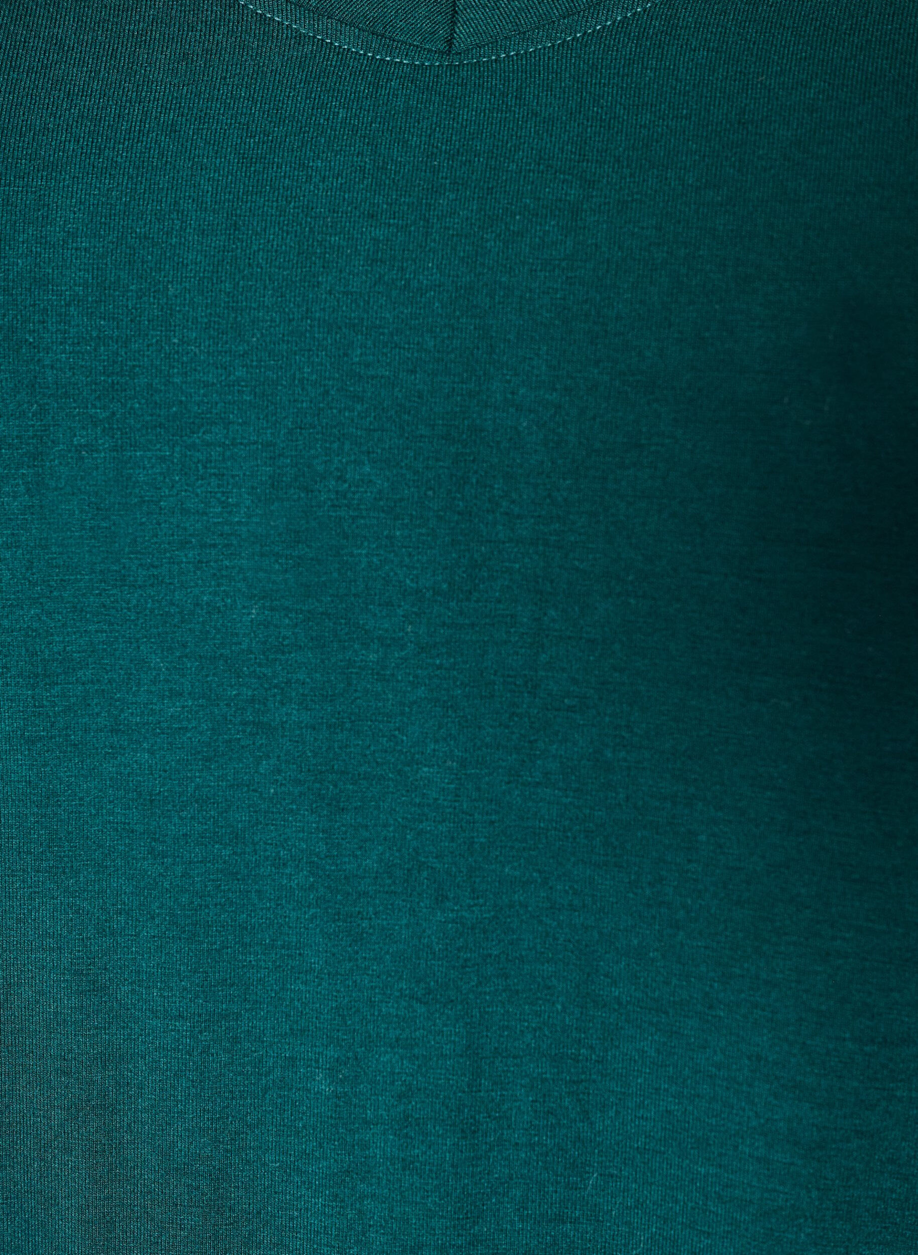 ZizzifashionBasic V-neck T-shirt in viscose, Green, Packshot image number 2