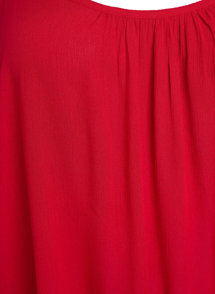 Strap top in viscose, Red, Packshot image number 2