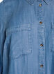 Midi shirt dress in soft lyocell denim, Light Blue, Packshot image number 2
