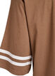 Oversized college T-shirt with 3/4 sleeves, Brown, Packshot image number 3