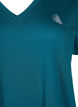 Loose training t-shirt with v-neck, Deep Teal, Packshot image number 2
