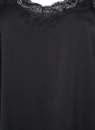 Lacy nightgown, Black, Packshot image number 2