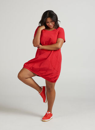 Dress with pockets, Lipstick Red, Model image number 0