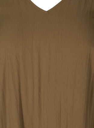 Short-sleeved viscose dress with v-neck, Kangaroo, Packshot image number 2
